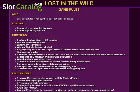 Скрин7. Lost In The Wild слот