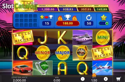 Скрин2. Reels 2 Riches with Reel Bingo слот
