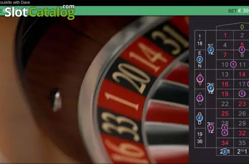 Скрин3. Real Roulette With Dave слот