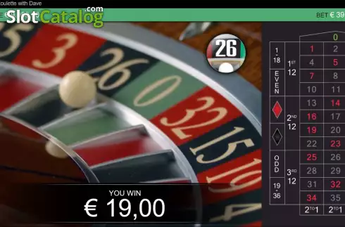 Скрин4. Real Roulette With Dave слот