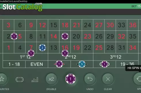 Скрин3. Real Roulette con Laura слот