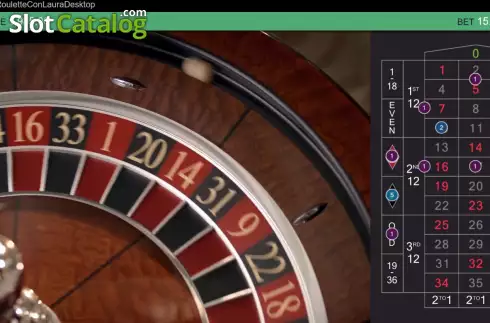 Скрин5. Real Roulette con Laura слот