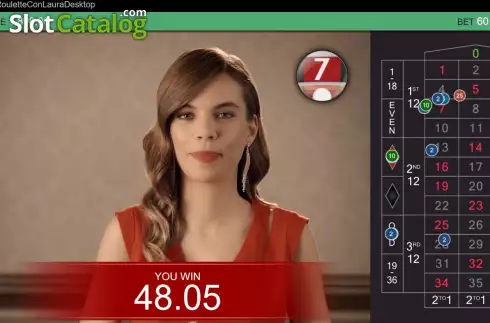 Скрин7. Real Roulette con Laura слот