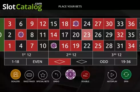 Скрин3. Dealers Club Roulette слот