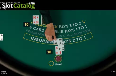 Скрин2. Vinnie Jones Blackjack слот