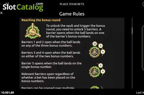 Скрин5. Vault Run Roulette слот