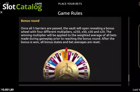 Скрин6. Vault Run Roulette слот
