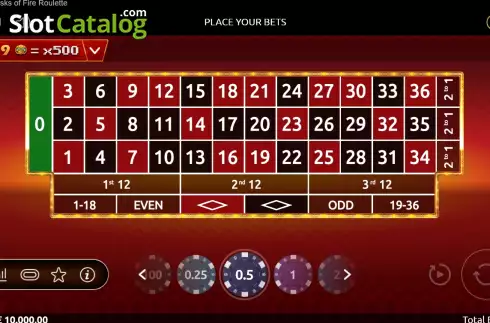 Скрин2. 9 Masks of Fire Roulette слот