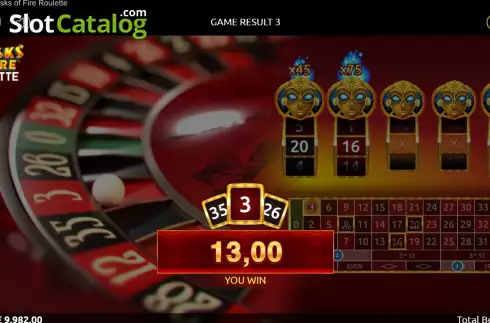 Скрин3. 9 Masks of Fire Roulette слот