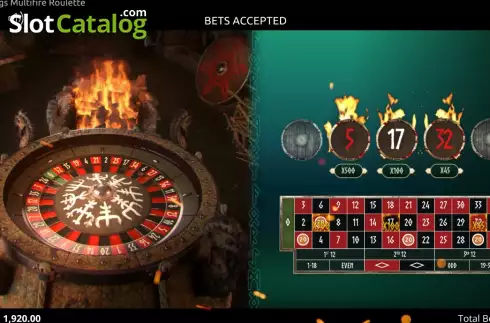 Скрин2. Vikings Multifire Roulette слот
