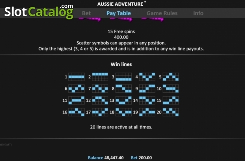 Скрин9. Aussie Adventure слот