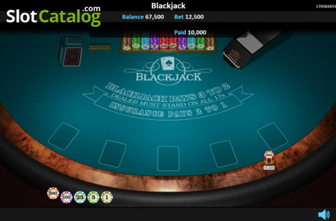Скрин3. Blackjack 5 Hands слот