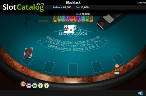Скрин4. Blackjack 5 Hands слот