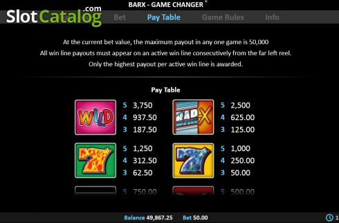 Скрин6. Super Bar-X Game Changer слот