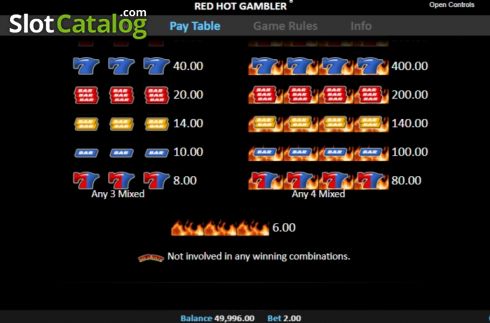 Скрин6. Red Hot Gambler слот