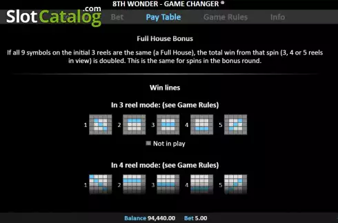 Скрин9. 8th Wonder Game Changer слот
