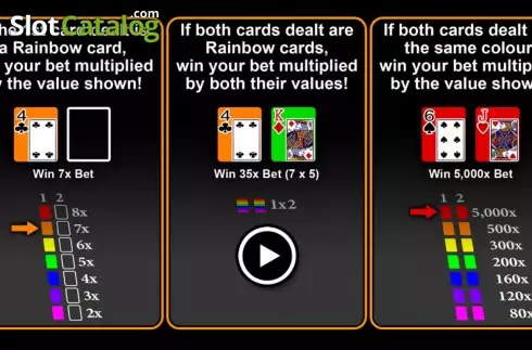 Скрин2. Rainbow Blackjack слот