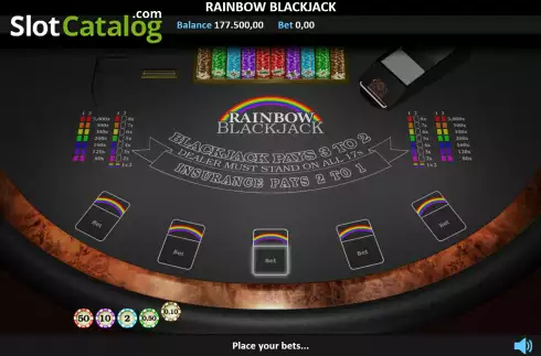 Скрин3. Rainbow Blackjack слот