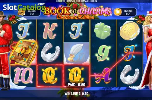 Скрин3. Book of Charms Christmas Edition слот