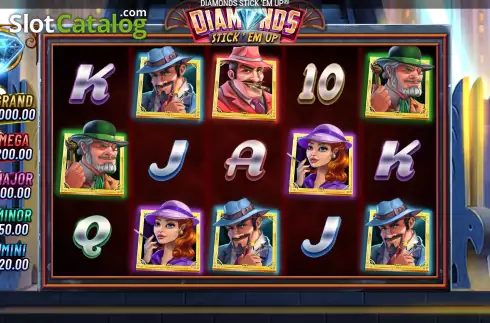 Скрин2. Diamonds Stick 'Em Up слот