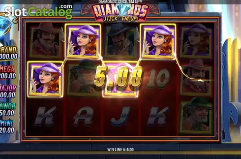 Скрин3. Diamonds Stick 'Em Up слот