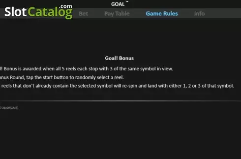 Скрин5. Goal! (Realistic) слот