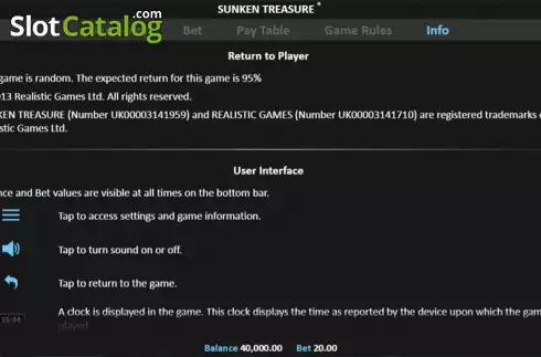Скрин9. Sunken Treasure Pull Tab слот