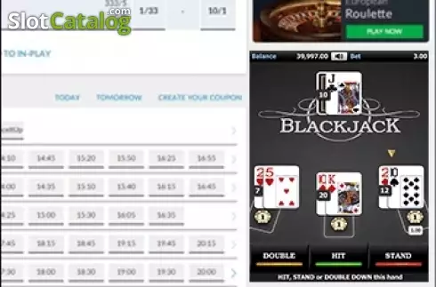 Скрин2. Blackjack (Mini Games) слот