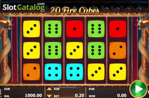 Скрин2. 20 Fire Cubes слот
