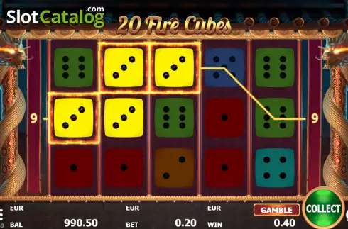 Скрин4. 20 Fire Cubes слот