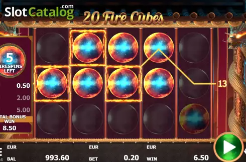 Скрин8. 20 Fire Cubes слот