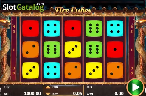 Скрин2. Fire Cubes слот