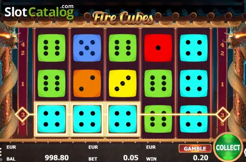 Скрин3. Fire Cubes слот