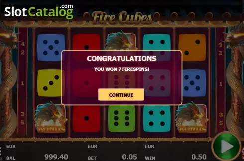 Скрин6. Fire Cubes слот