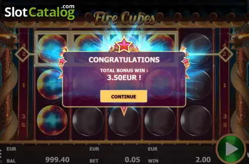 Скрин8. Fire Cubes слот