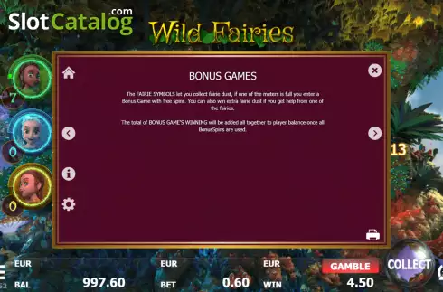 Скрин8. Wild Fairies (Red Panda) слот
