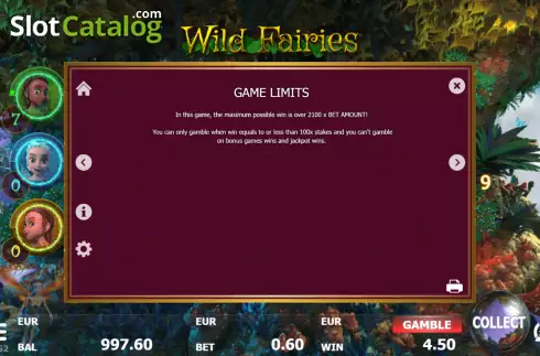 Скрин9. Wild Fairies (Red Panda) слот