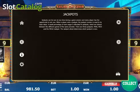 Скрин9. Tales of Time Egypt слот