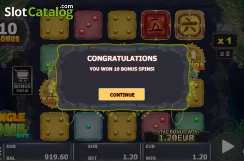 Скрин5. Jungle Tomb Dice слот