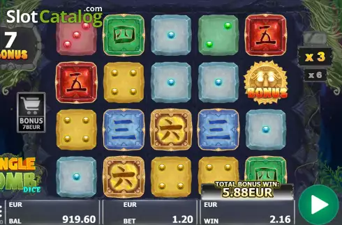 Скрин6. Jungle Tomb Dice слот