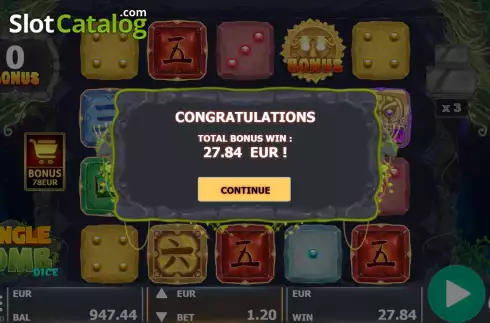 Скрин8. Jungle Tomb Dice слот
