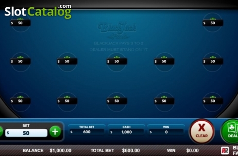Скрин2. Fast Blackjack слот