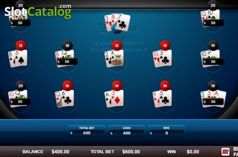 Скрин4. Fast Blackjack слот