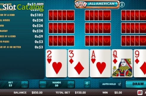 Скрин3. All American (Red Rake) слот