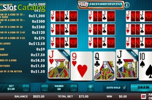 Скрин3. Faces & Deuces (Red Rake) слот