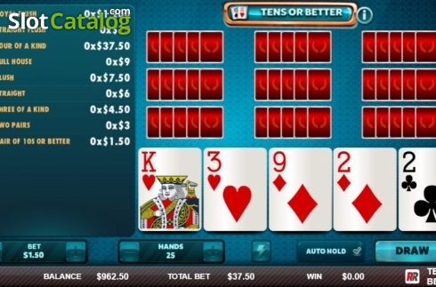 Скрин3. Tens or Better (Red Rake) слот