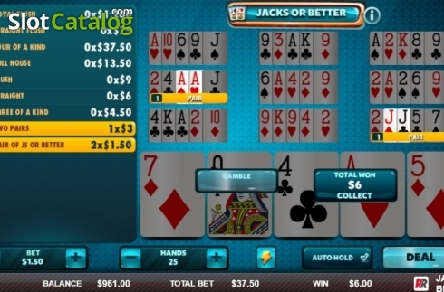Скрин4. Jacks or Better (Red Rake) слот