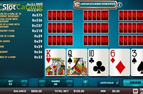 Скрин3. Deuces & Jokers (Red Rake) слот