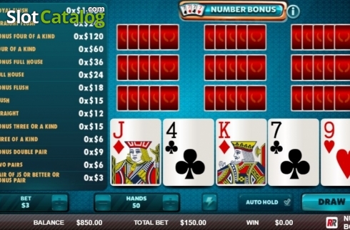 Скрин3. Number Bonus слот