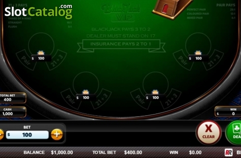 Скрин2. Blackjack VIP (Red Rake) слот